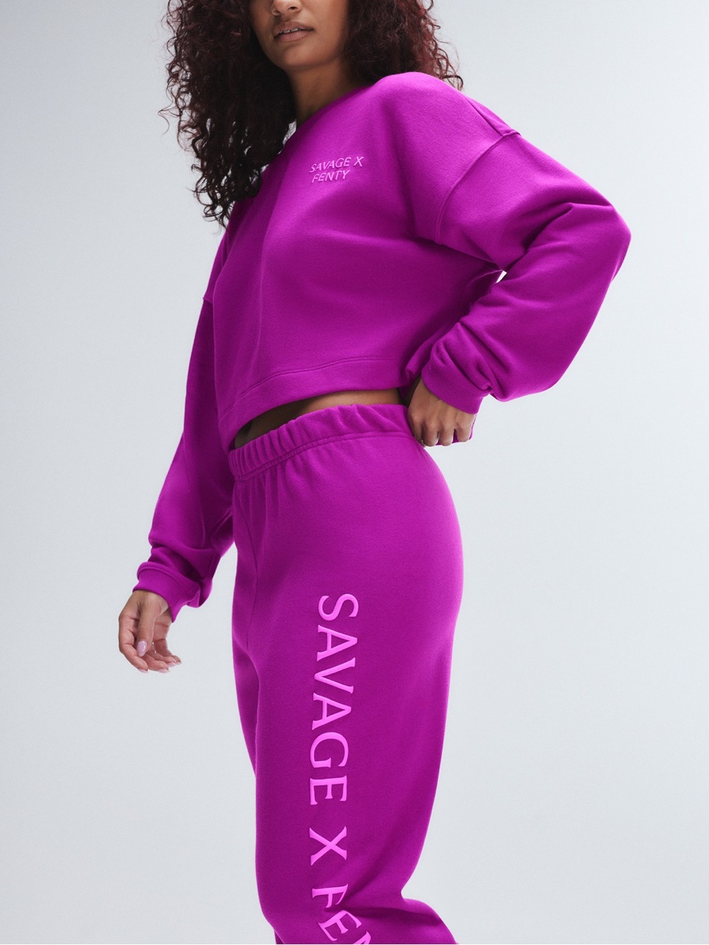 Savage X Fenty Magenta Jogger Sweatpants